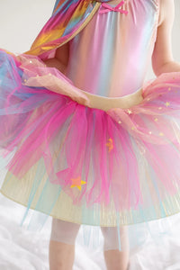 Super-Duper Tutu Cape & Mask Pink/Gold 4-6 Years