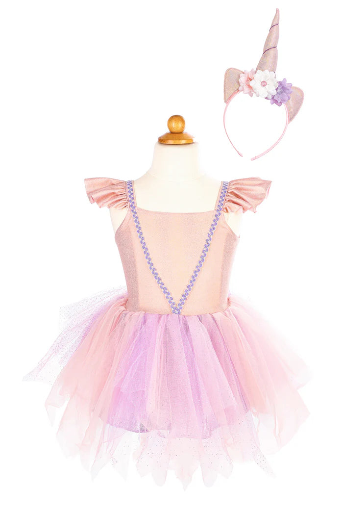 Great Pretenders Shimmer Unicorn Dress & Headband 3-4YR