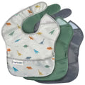 Tiny Twinkle Dinosaur Mess-Proof Easy Bib - 3pk