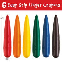 Faber-Castell Little Creatives Easy Grip 6CT Finer Crayons