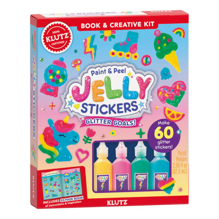 Klutz Paint & Peel Jelly Stickers: Glitter Goals