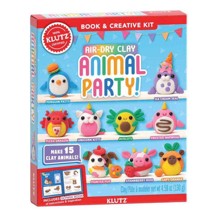 KLUTZ Air Dry Clay Animal Party