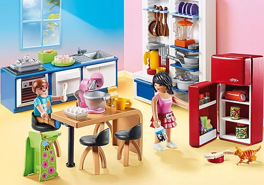 Family Kitchen - Playmobil Dollhouse 70206