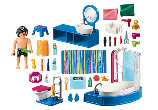 Bathroom with Tub - Playmobil Dollhouse 70211