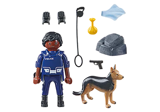 Policeman With Dog - Playmobil Special Plus 71162