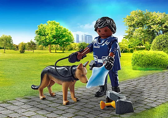 Policeman With Dog - Playmobil Special Plus 71162
