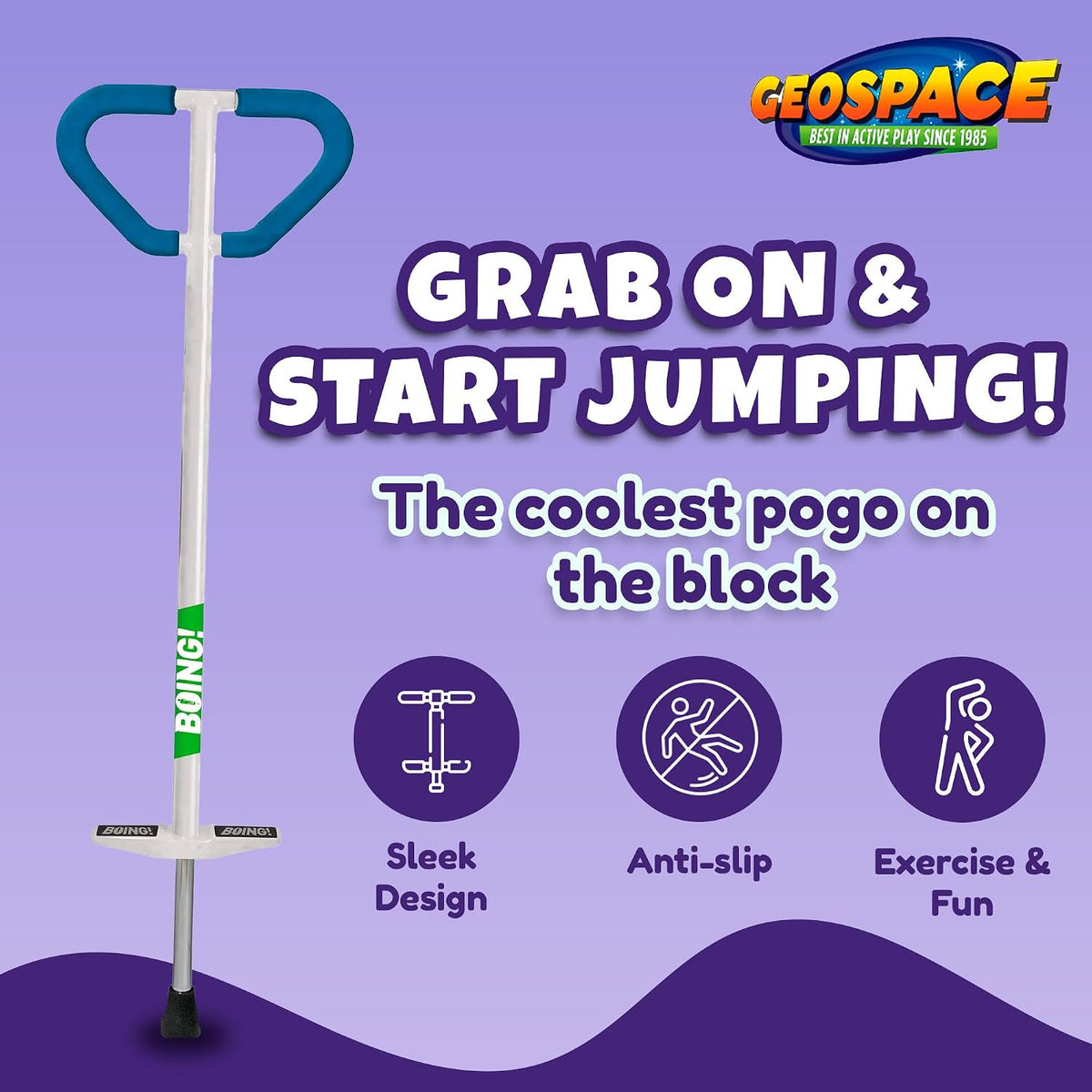 Boing Max Pogo Stick - Black & Orange