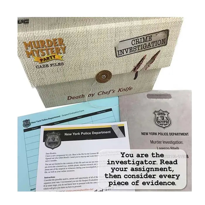 Death By Chef's Kiss - Murder Mystery Party Case Files