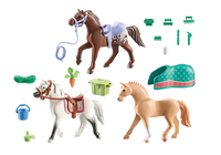 Horses With Saddles - Playmobil Horses Of Waterfall 71356