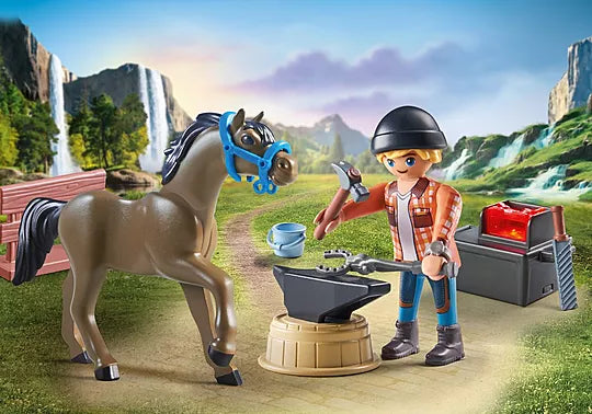 Farrier Ben & Achilles - Playmobil Horses Of Waterfall  71357