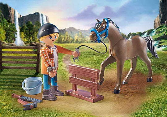 Farrier Ben & Achilles - Playmobil Horses Of Waterfall  71357