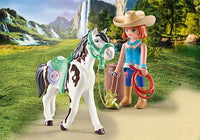 Feeding Time With Ellie And Sawdust -  Playmobil Horses Of Waterfall  71358