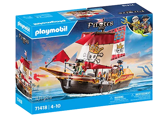 Small Pirate Ship  - Playmobil Pirates 71418