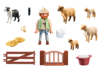 Playmobil Country Young Shepherd With Flock Of Sheep 71444