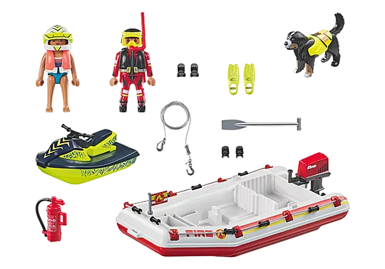 Fire Boat with Aqua Scooter - Playmobil Action Heroes 71464