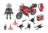 Playmobil Action Heroes Motorcycle & Oil Spill Incident