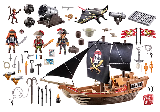 Large Pirate Ship -  Playmobil Pirates 71530