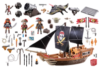 Large Pirate Ship -  Playmobil Pirates 71530