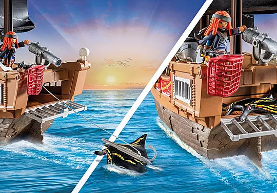 Large Pirate Ship -  Playmobil Pirates 71530