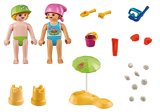 Kids With Sand Castle  - Playmobil Special Plus 71581