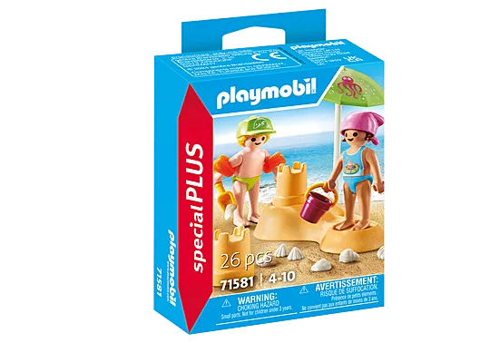Kids With Sand Castle  - Playmobil Special Plus 71581