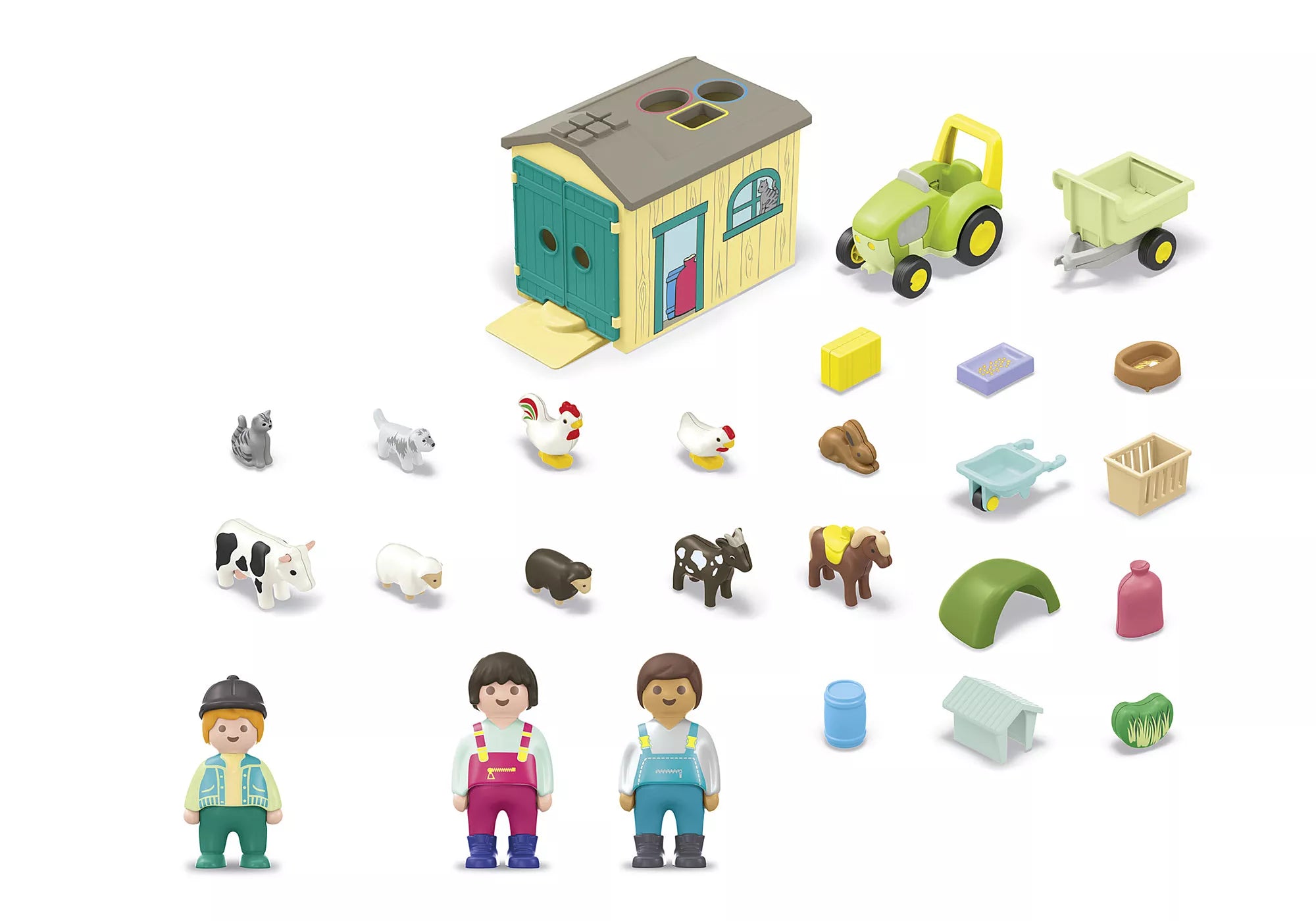 Playmobil Junior Farm Adventure With Tractor 71656