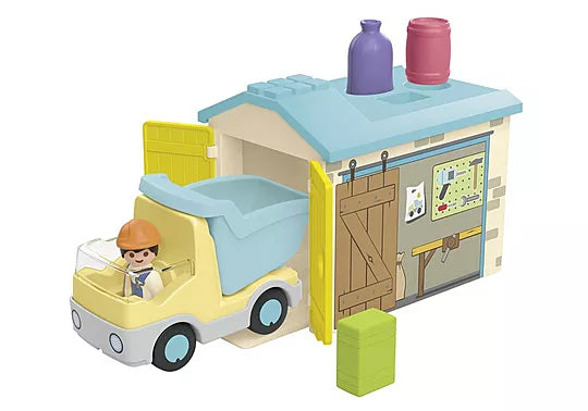 Construction Truck With Garbage - Playmobil Junior 71686