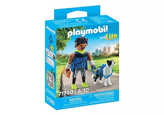 Playmobil Jogger With Border Collie 71740
