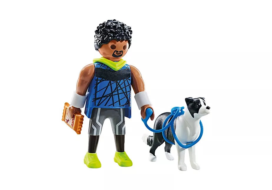 Playmobil Jogger With Border Collie 71740