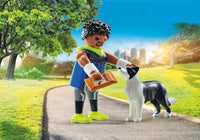 Playmobil Jogger With Border Collie 71740