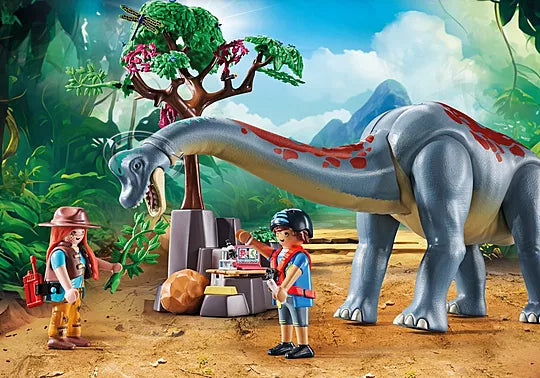 Brachiosaurus Encounter with Hovercraft - Playmobil Dinos 71819