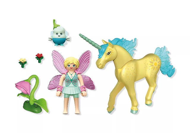 Unicorn Sunshine Blossom with Fairy - Playmobil Princess Magic 71842