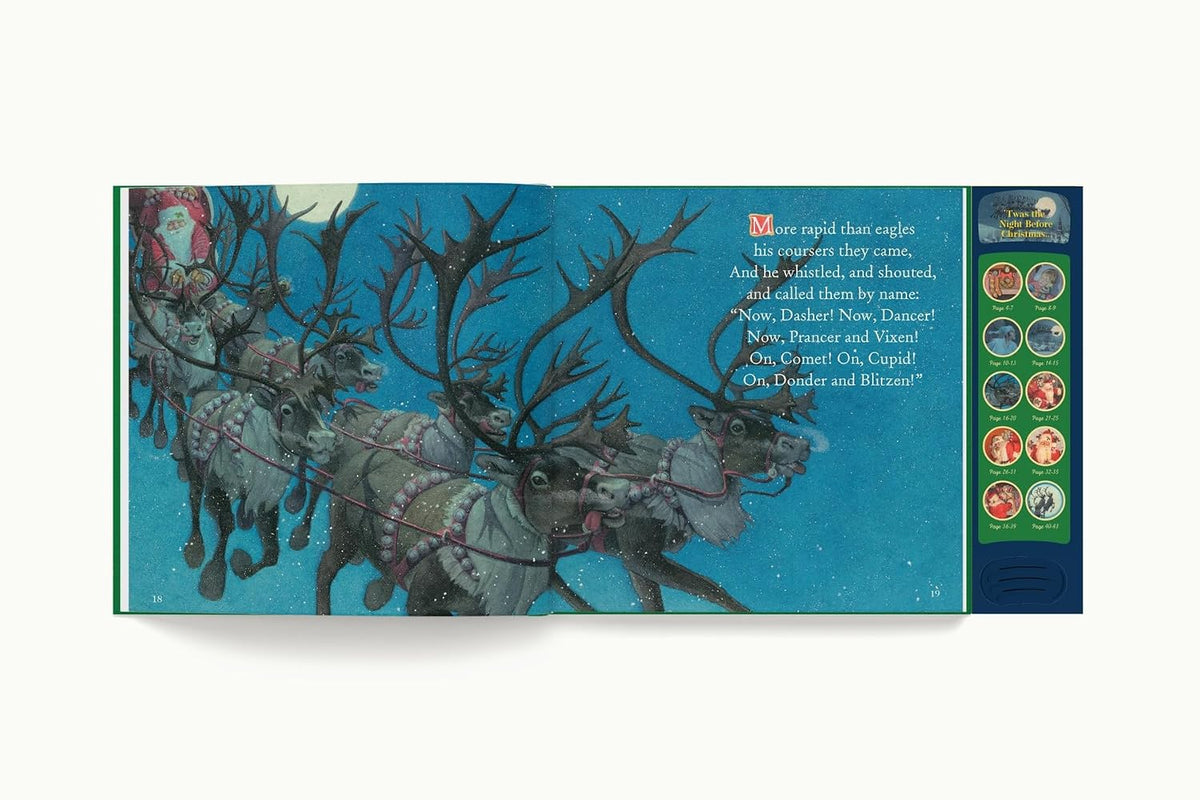 Clement Moore The Night Before Christmas Press and Play Storybook