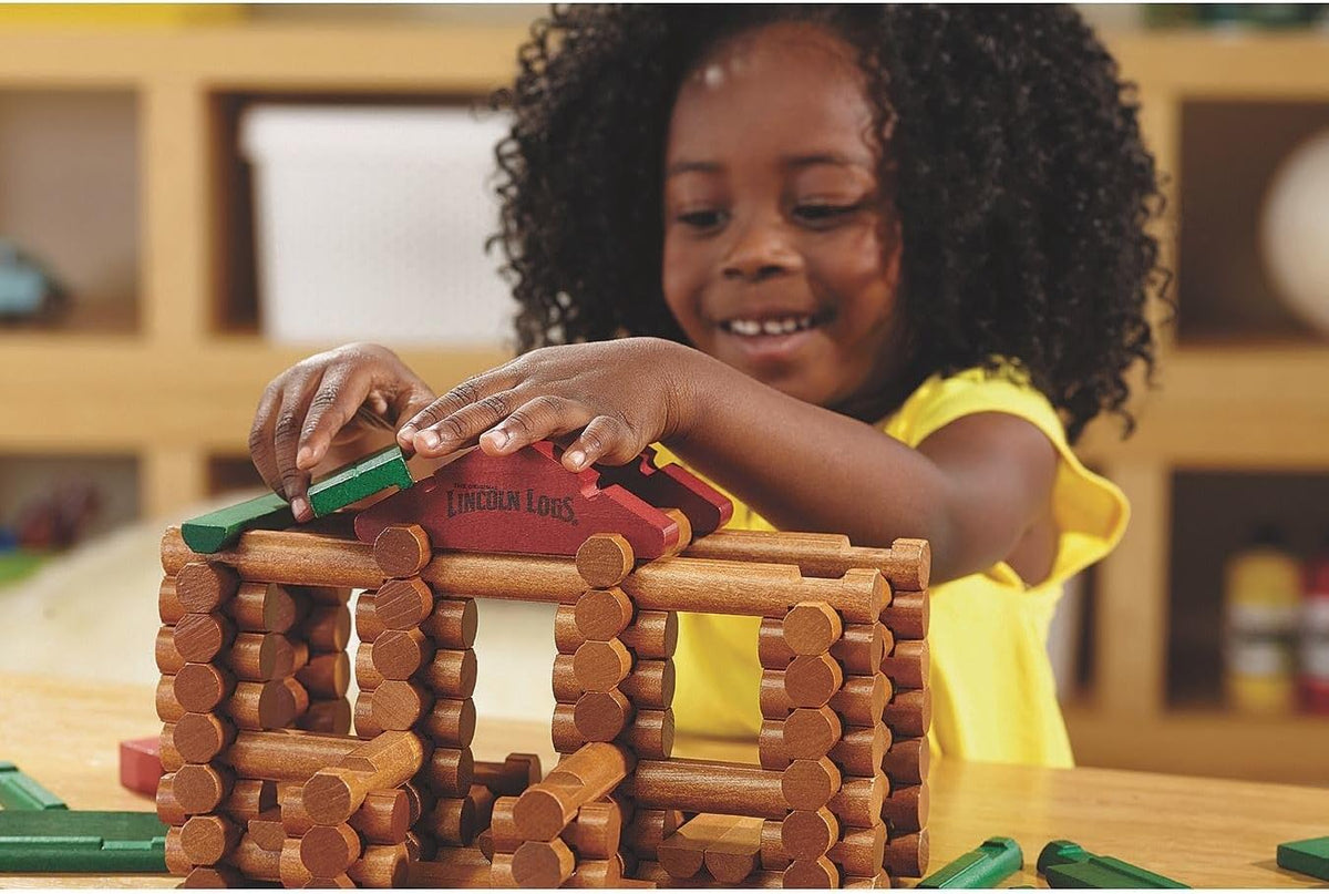 Lincoln Logs 117 Piece Tin