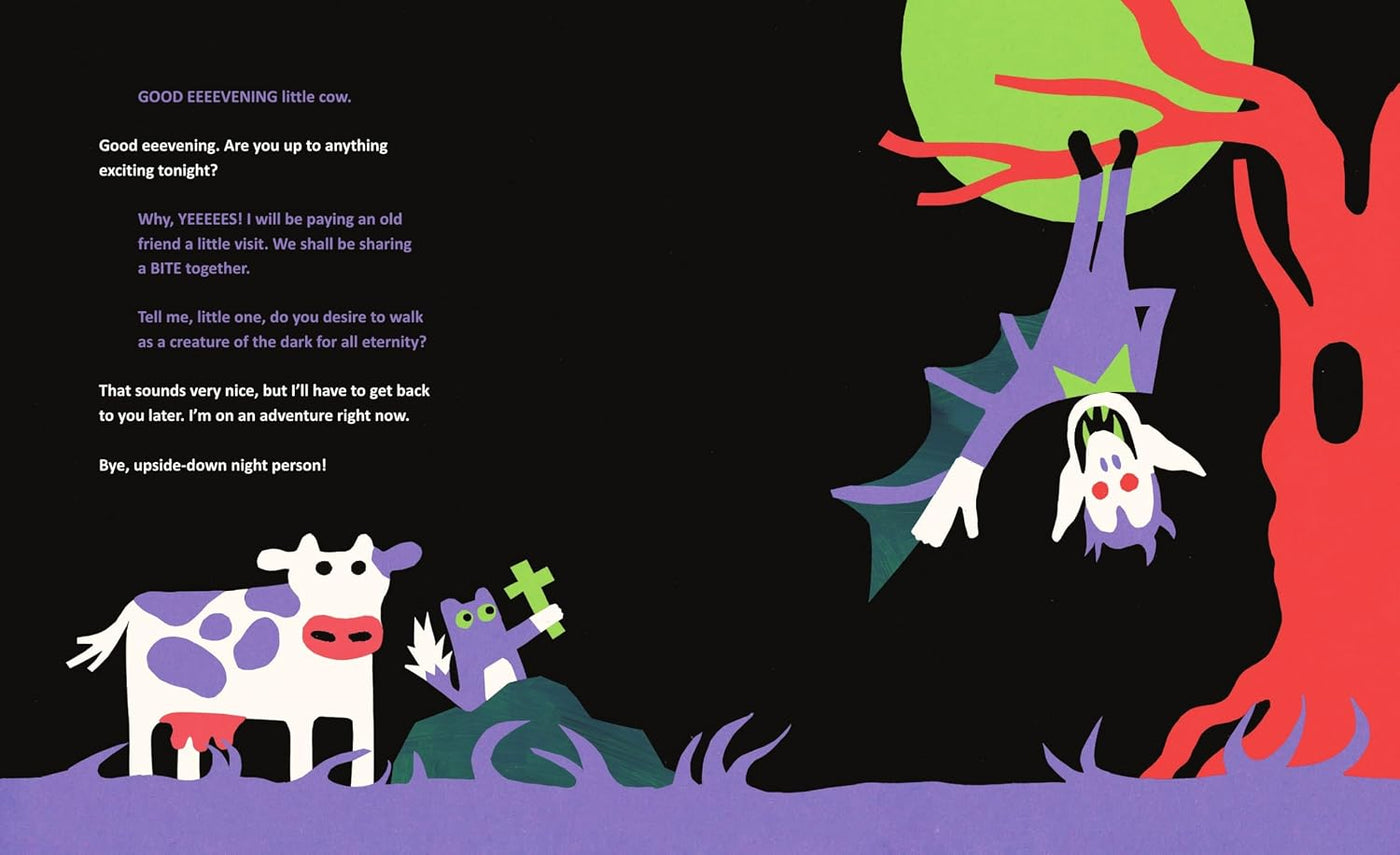 The Cow in the Dark at Night - Jess Hannigan