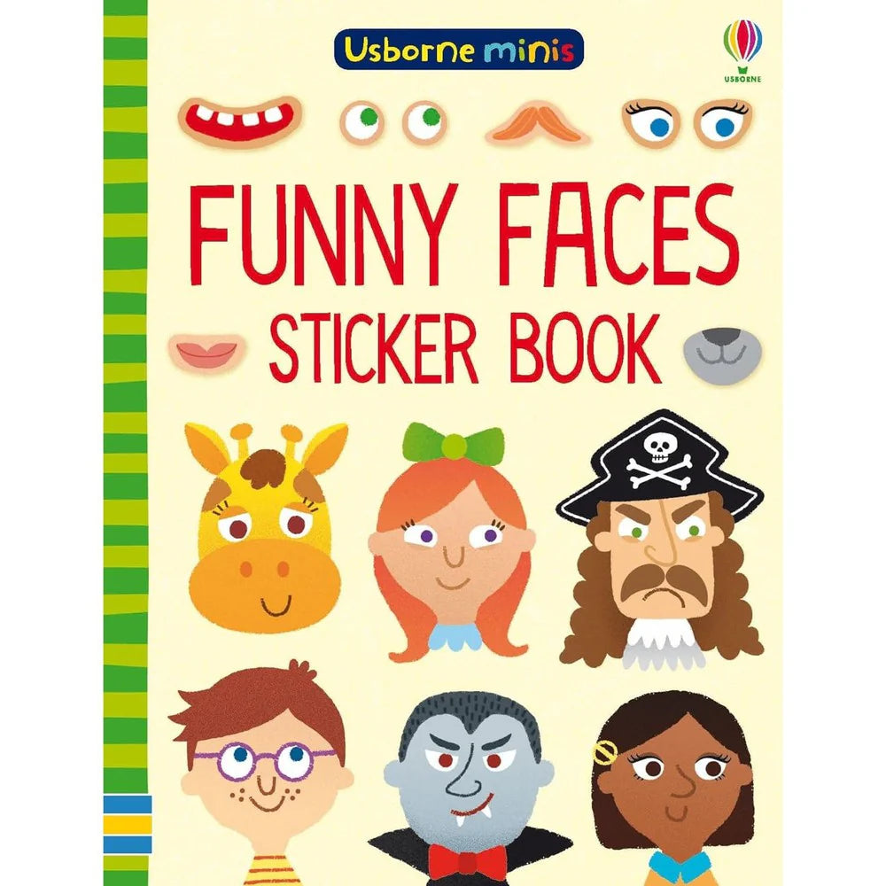 Usborne Minis Funny Faces Sticker Book
