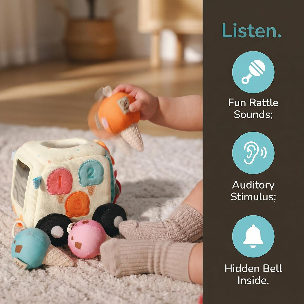 Hape Sensory Scoop Ice Cream Truck