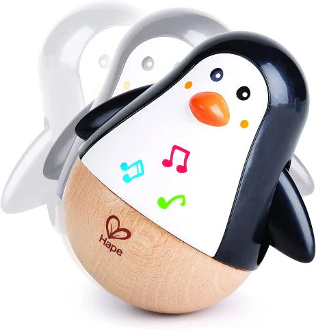 Hape Wobbling Penguin Family 6 mths +