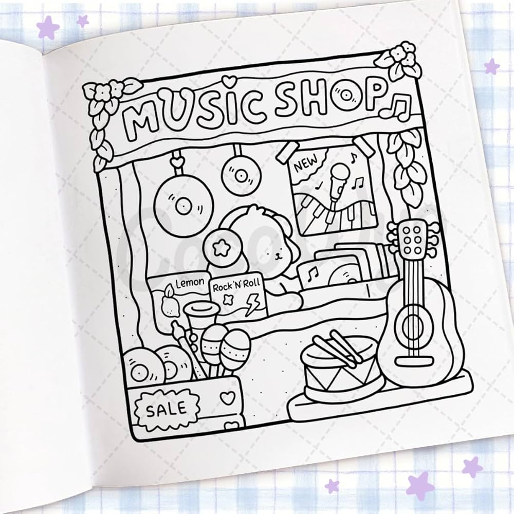 Coco Wyo Comfy Corner - Cute & Comfy Colouring Book