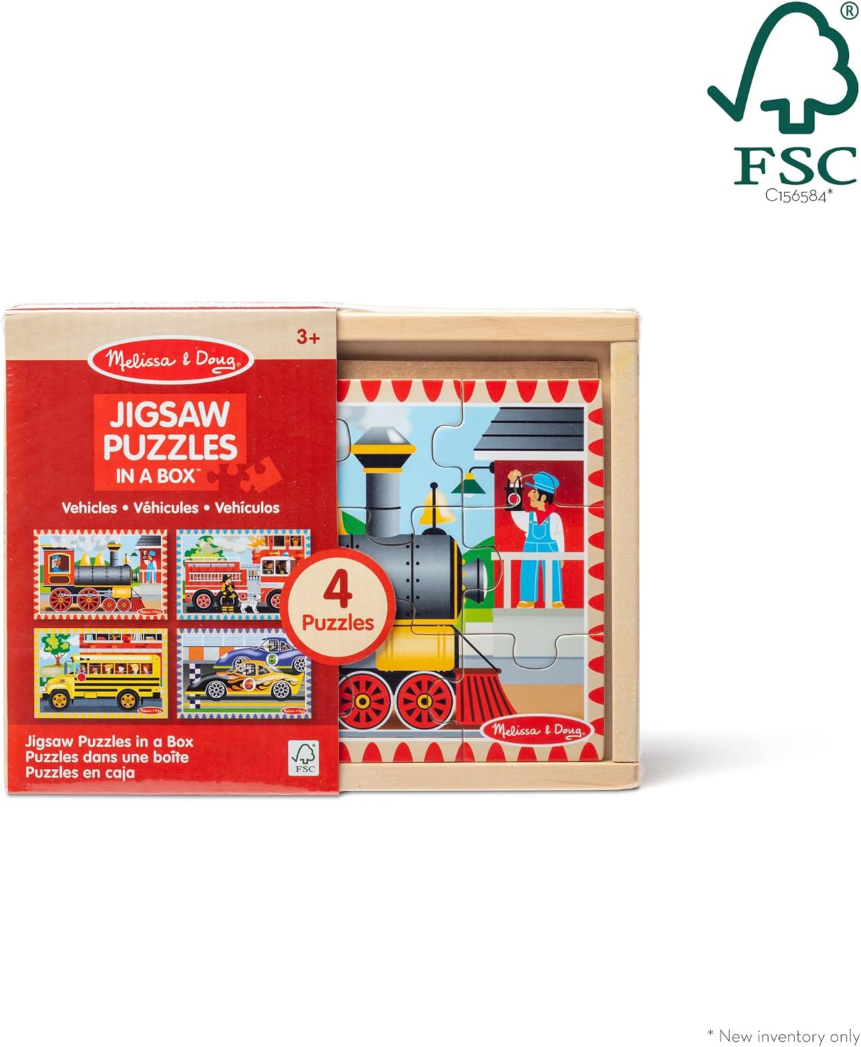 Melissa & Doug Vehicles Jigsaw Puzzle In A Box
