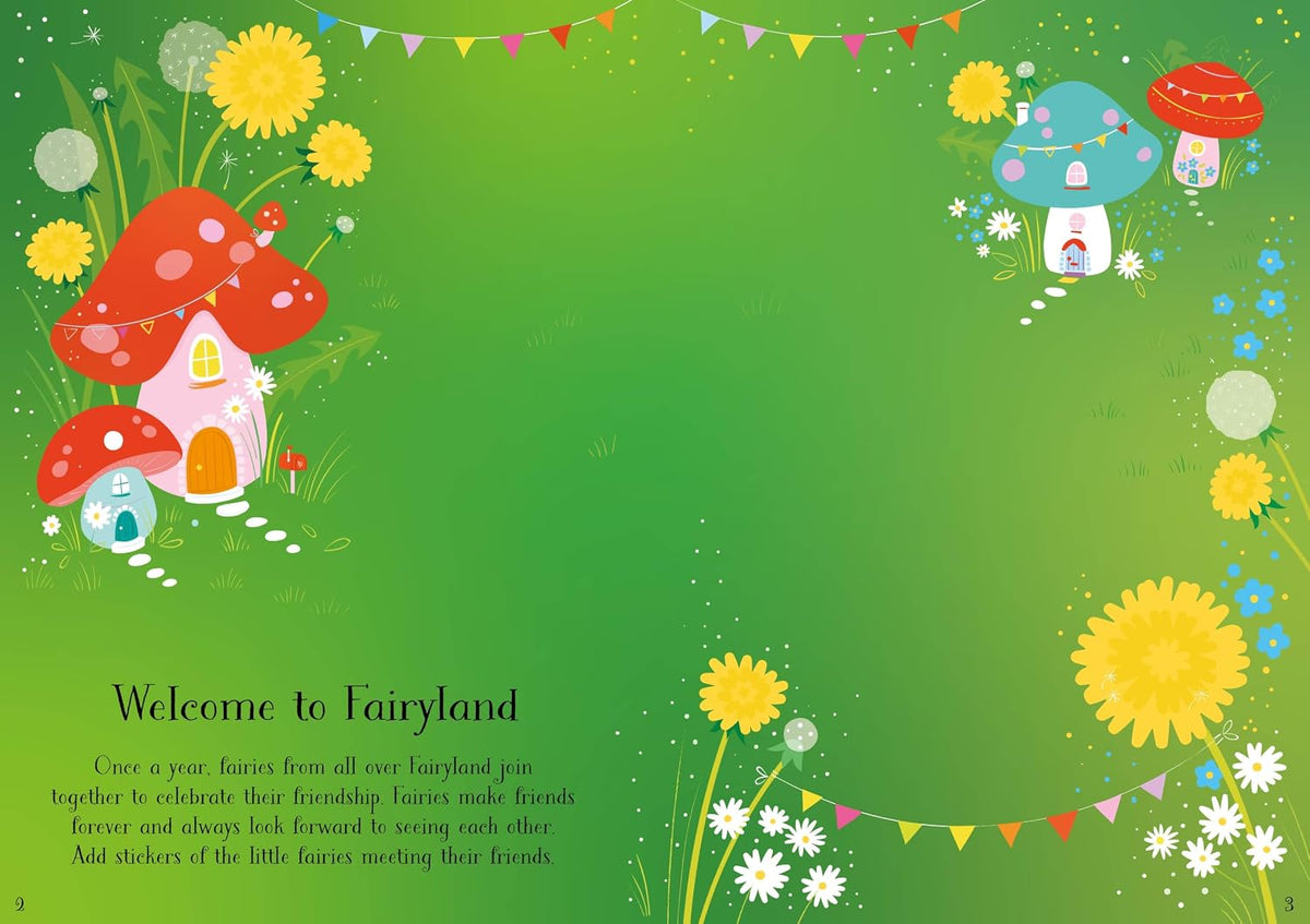 Usborne Little Sticker Dolly Dressing Fairy Friends