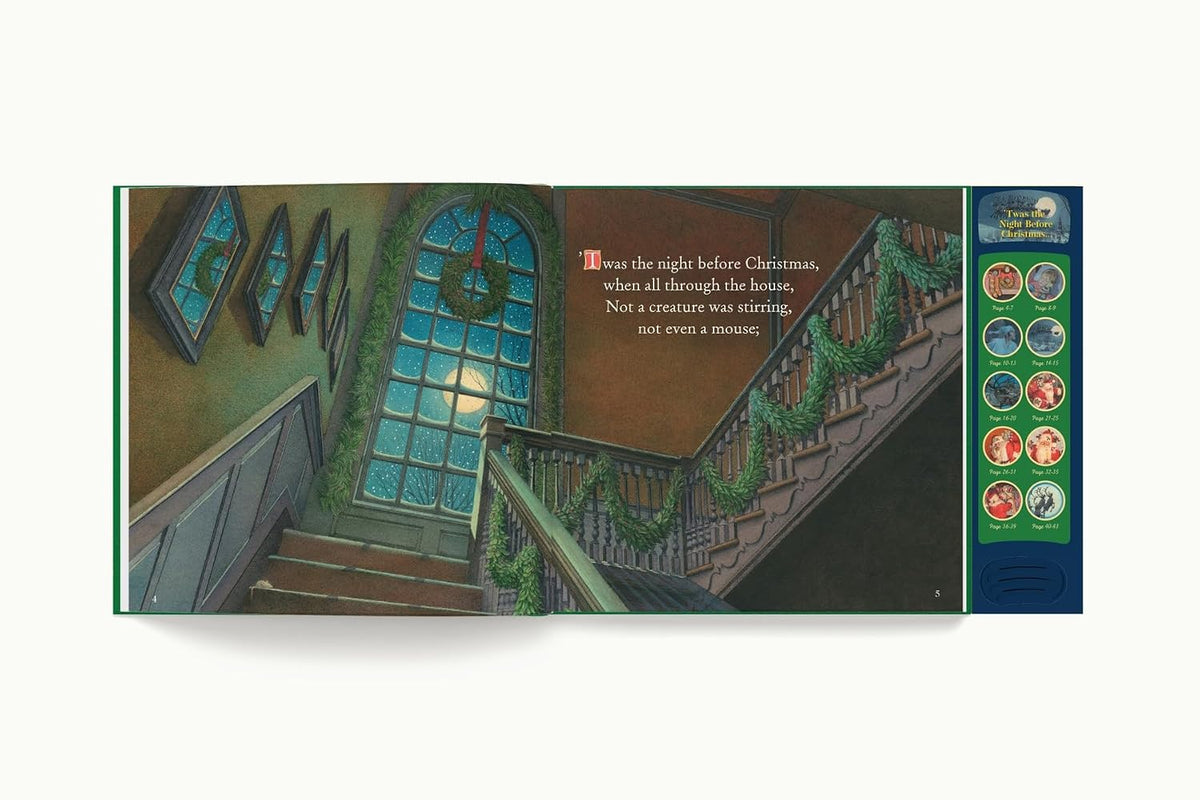 Clement Moore The Night Before Christmas Press and Play Storybook