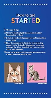 My Sticker Paintings: Cats : 10 Amazing Felines