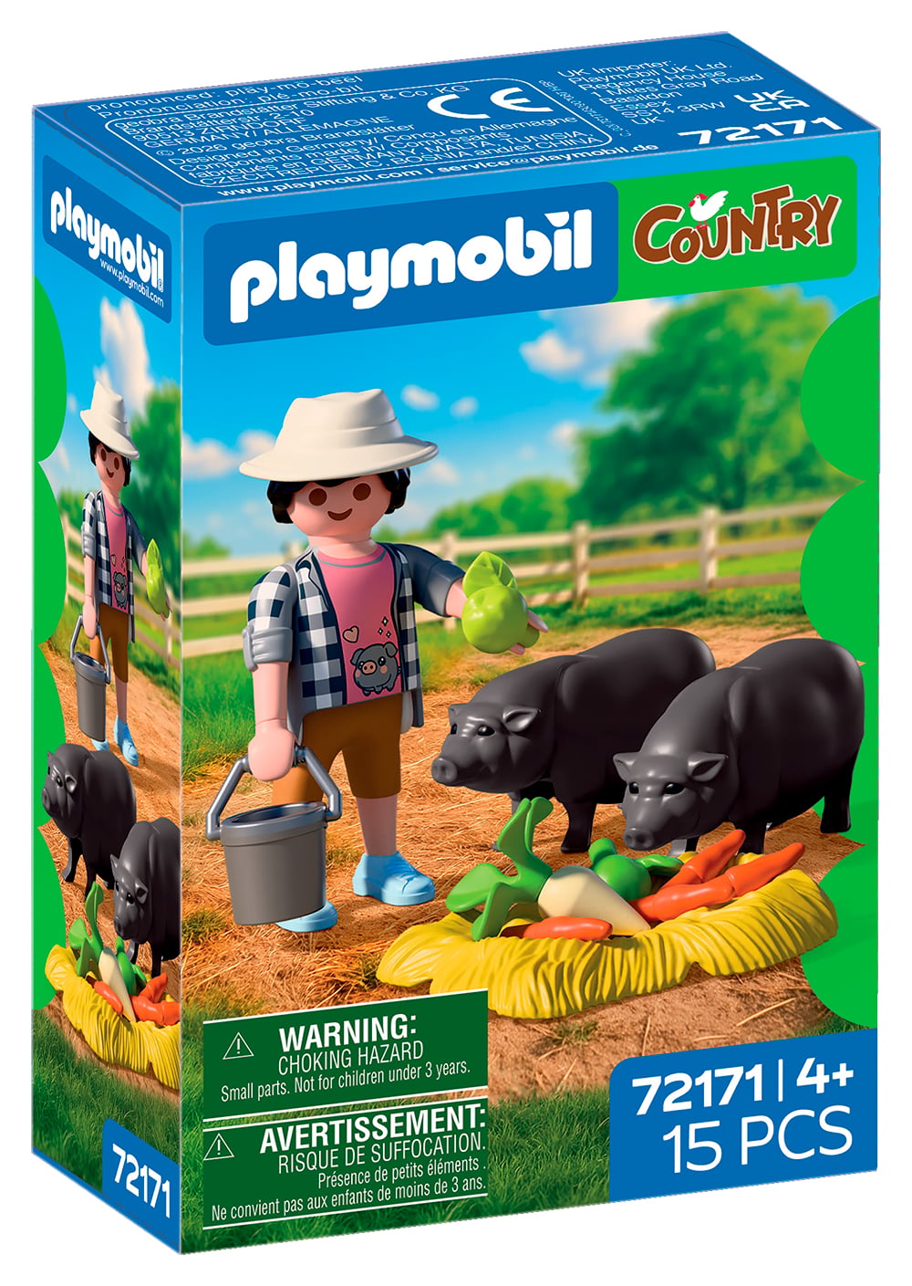Playmobil Country Famer With Potbellied Pig
