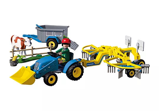 Small Tractor with Hay Swather - Playmobil Country 72163