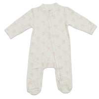 Lulujo Bows  Footed Sleeper 3-6M