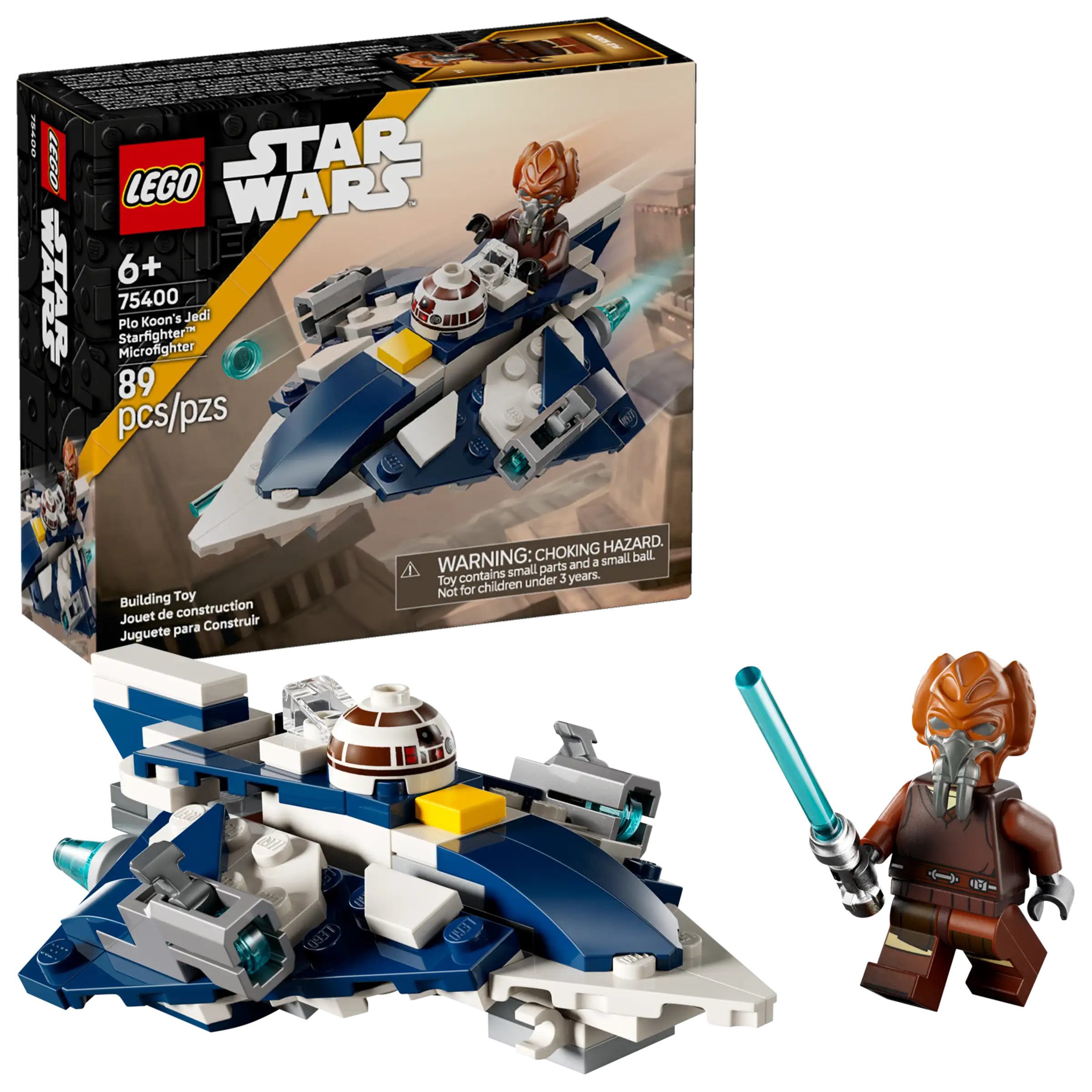 Lego Star Wars Plo Koon's Jedi Starfighter Microfighter 75400