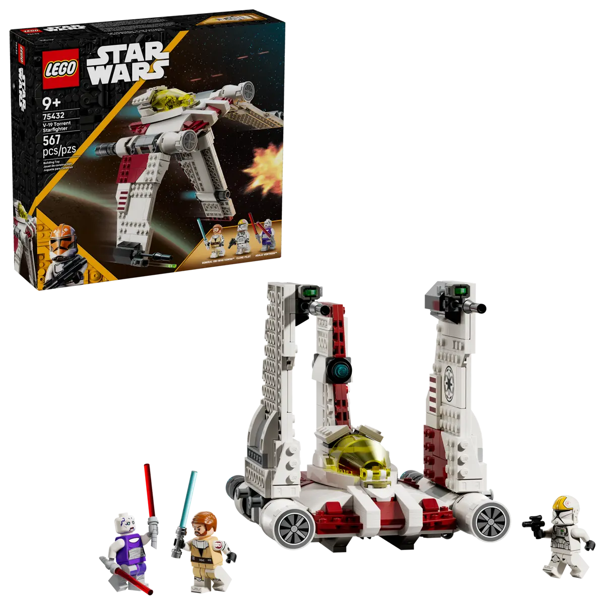 Lego Star Wars V-19 Torrent Starfighter 75432