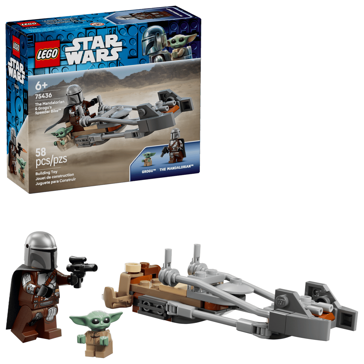 The Mandalorian & Grogu Speeder Bike - Lego Star Wars 75436
