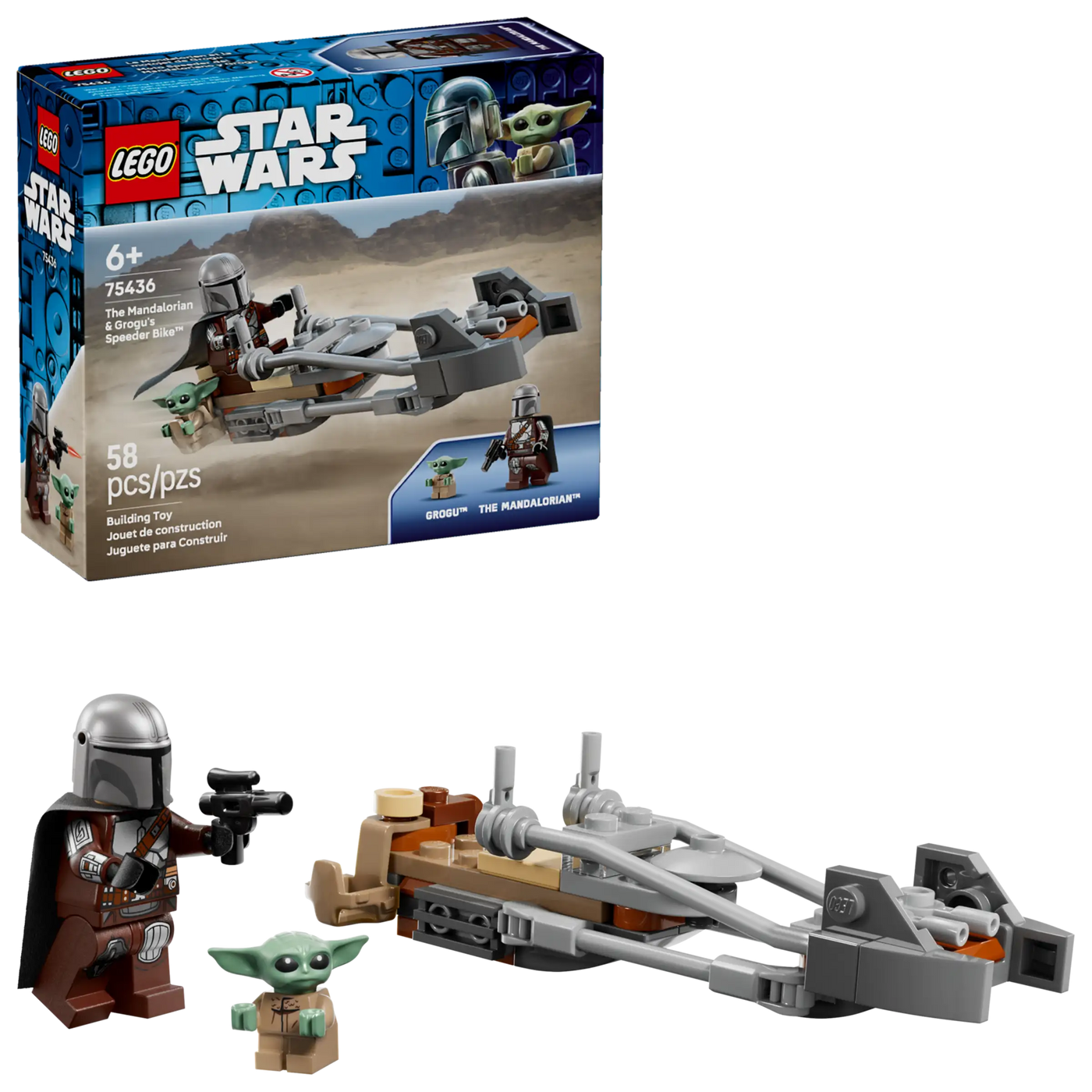 Lego Star Wars The Mandalorian & Grogu's Speeder Bike 75436